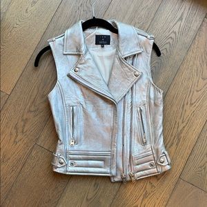 IRO Moto leather vest